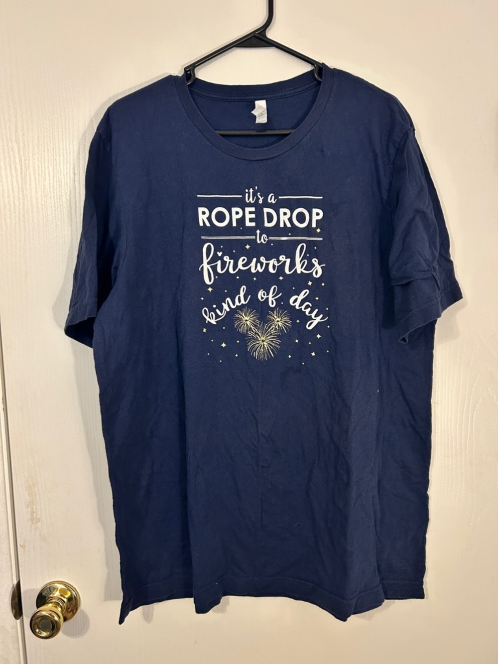 Bella Canvas Navy Tee with White Label